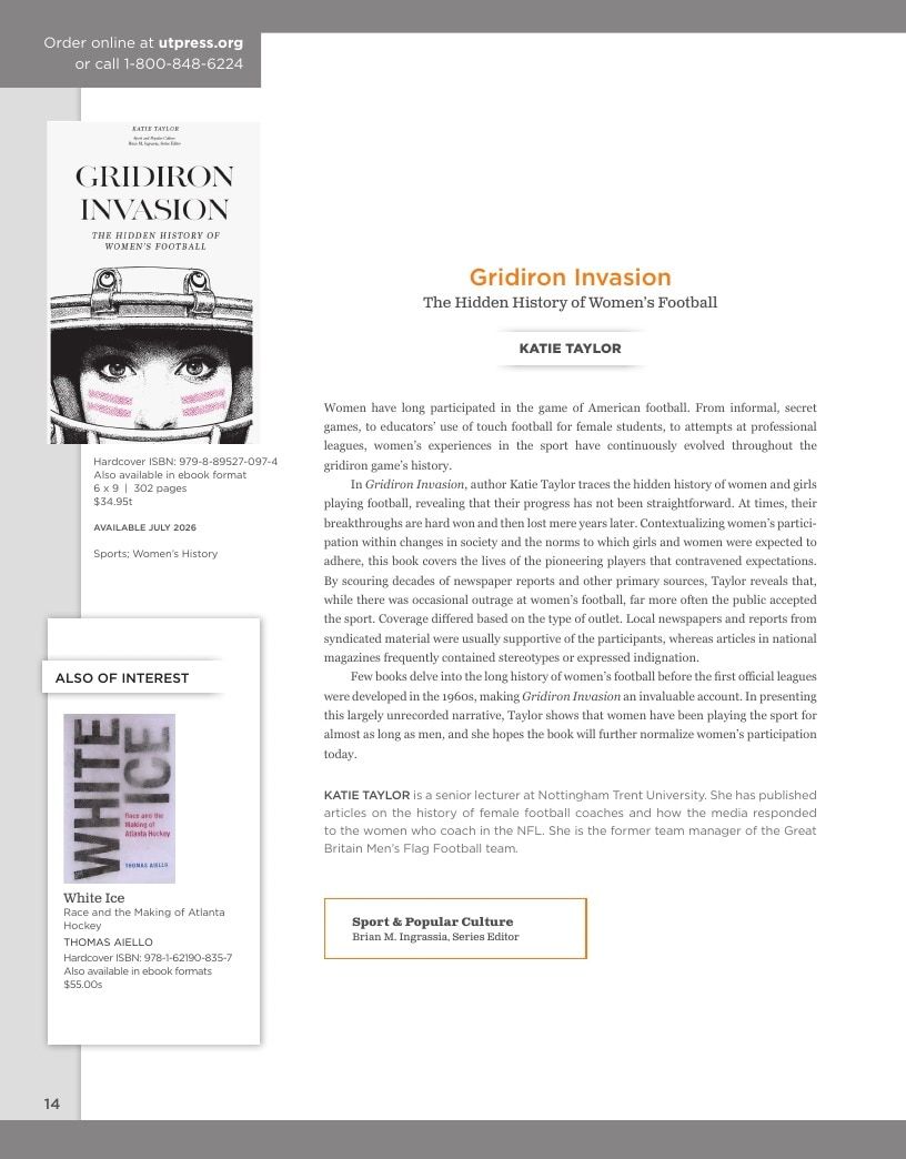 University of Tennessee Press Spring and Summer Books Catalog Weekly Ad January 1 - December 31, 2026