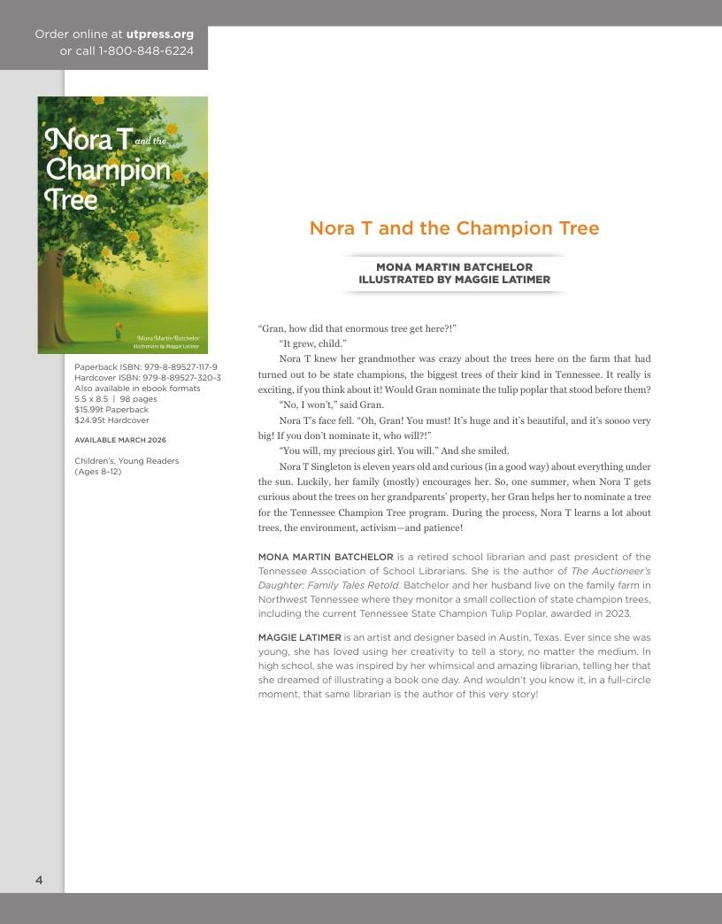 University of Tennessee Press Spring and Summer Books Catalog Weekly Ad January 1 - December 31, 2026