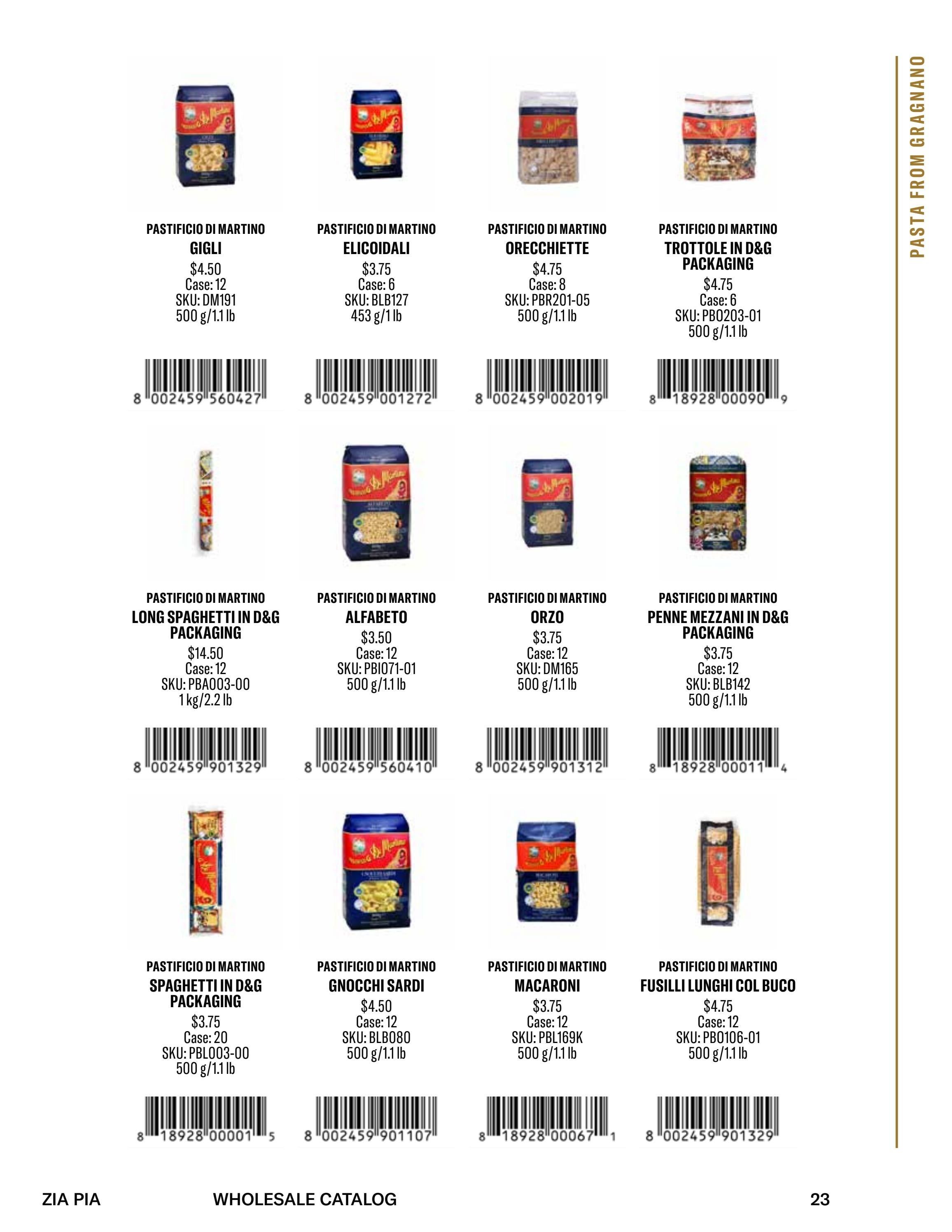 Zia Pia Fall and Winter Food Catalog Weekly Ad January 1 - December 31, 2026