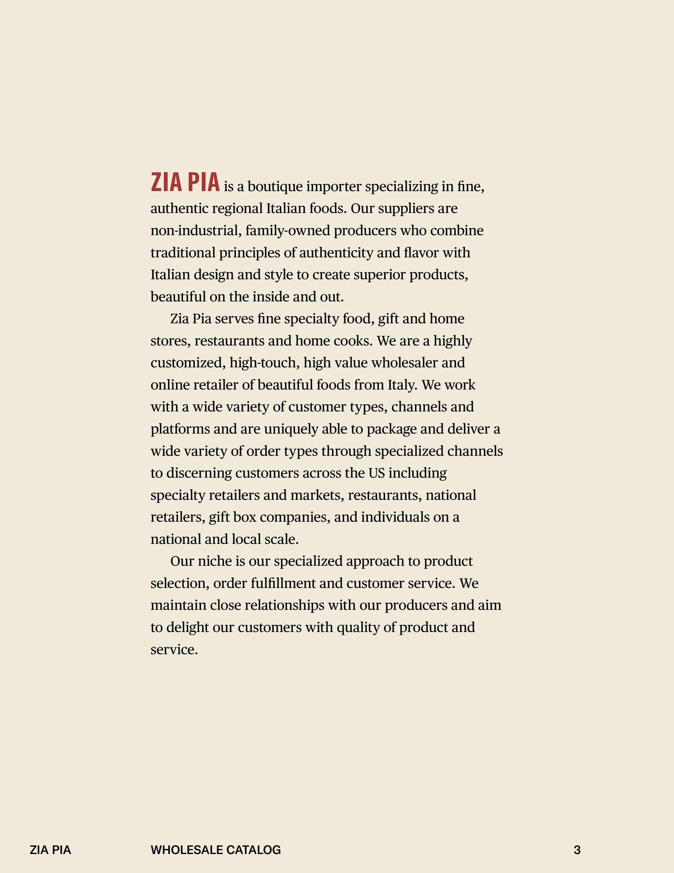 Zia Pia Fall and Winter Food Catalog Weekly Ad January 1 - December 31, 2026