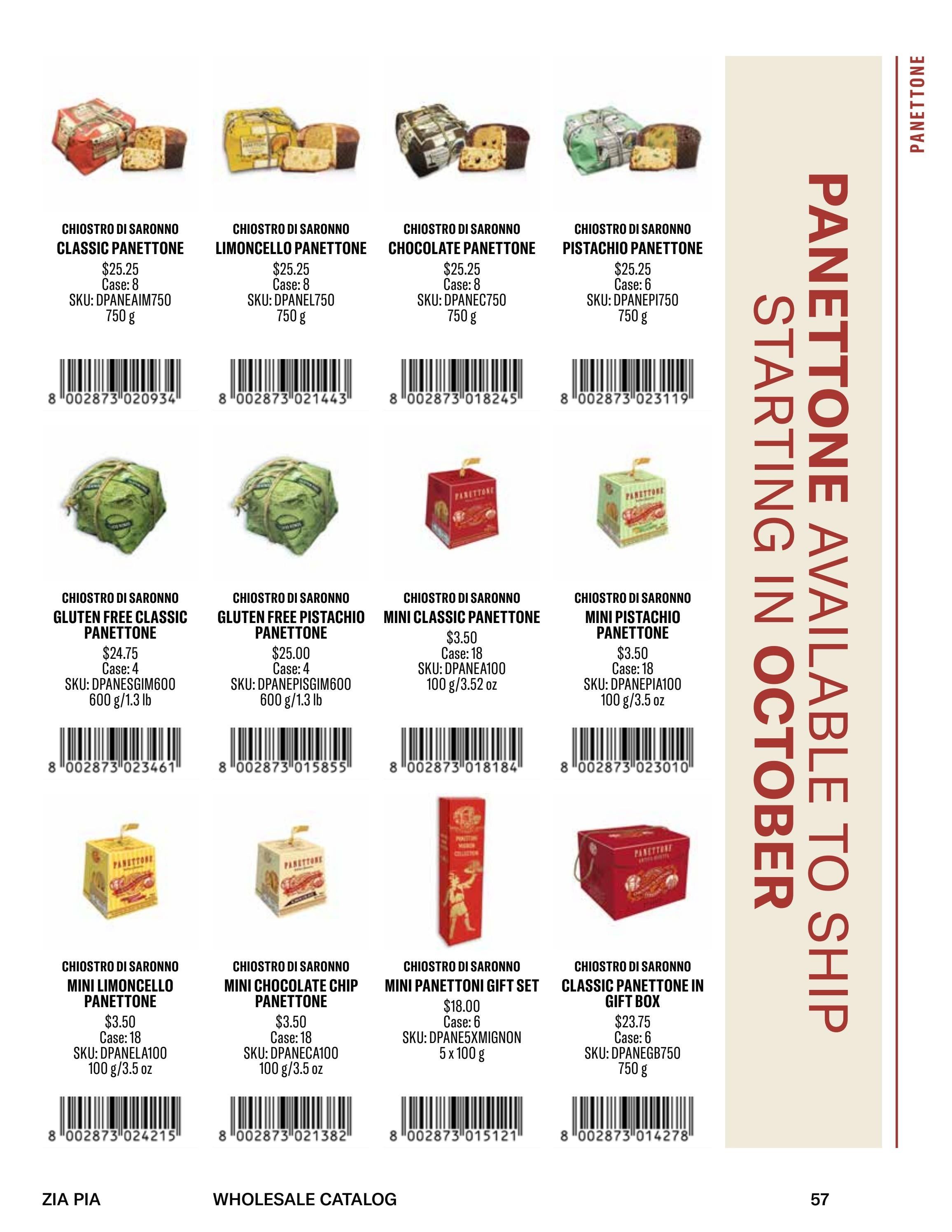 Zia Pia Fall and Winter Food Catalog Weekly Ad January 1 - December 31, 2026