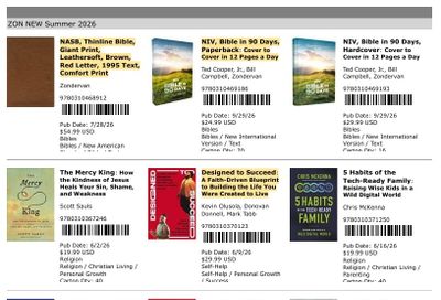 Zondervan Summer New Titles Catalog Weekly Ad January 1 - December 31, 2026