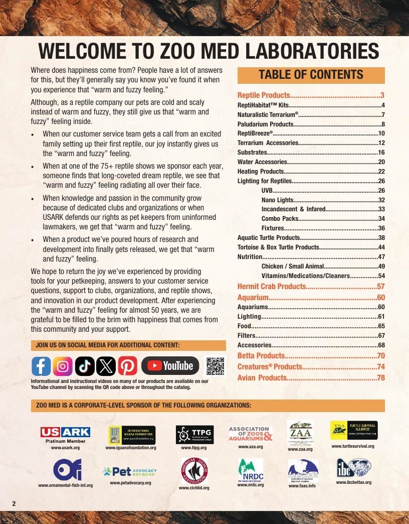 Zoo Med Pet Products Catalog Weekly Ad January 1 - December 31, 2026