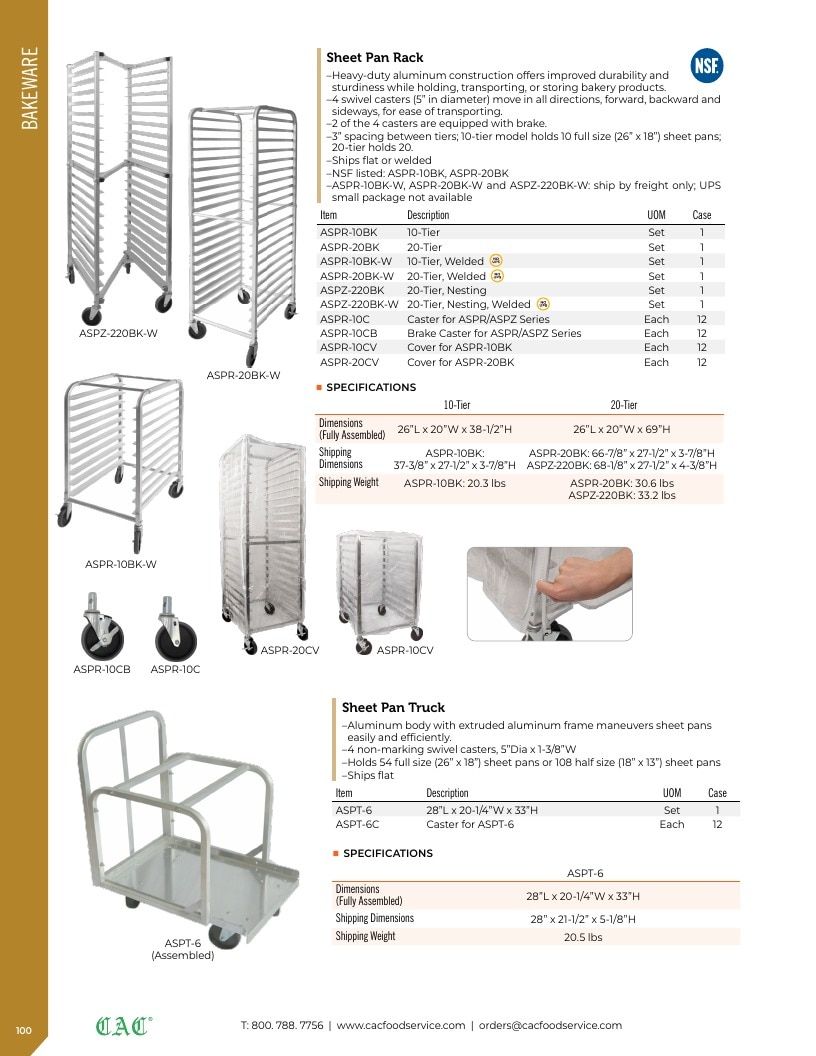 C.A.C. Foodservice Smallwares Catalog Weekly Ad January 1 - December 31, 2026