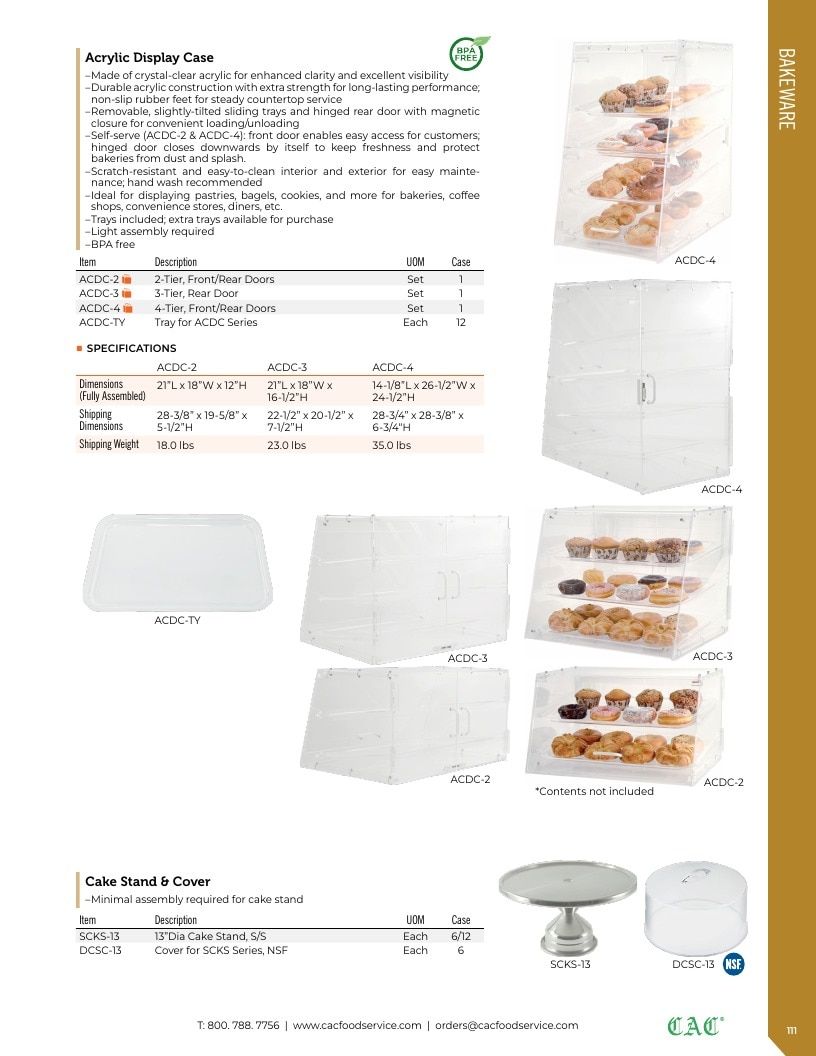 C.A.C. Foodservice Smallwares Catalog Weekly Ad January 1 - December 31, 2026