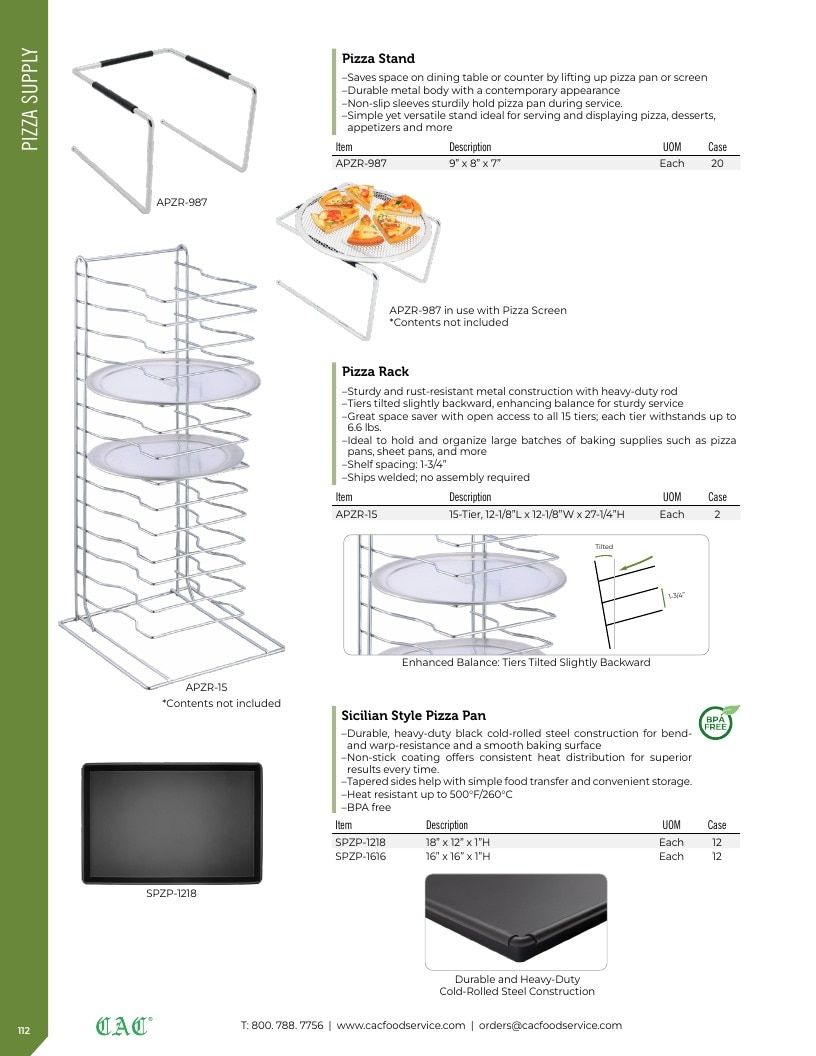 C.A.C. Foodservice Smallwares Catalog Weekly Ad January 1 - December 31, 2026