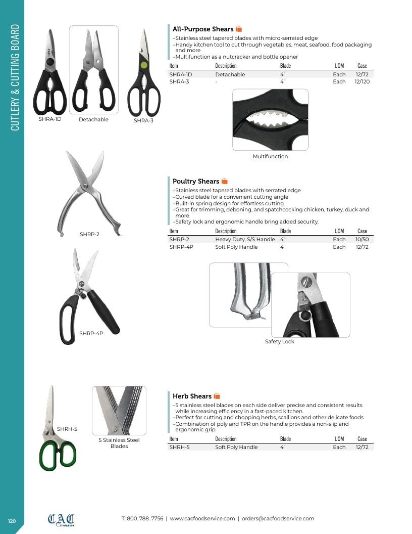 C.A.C. Foodservice Smallwares Catalog Weekly Ad January 1 - December 31, 2026