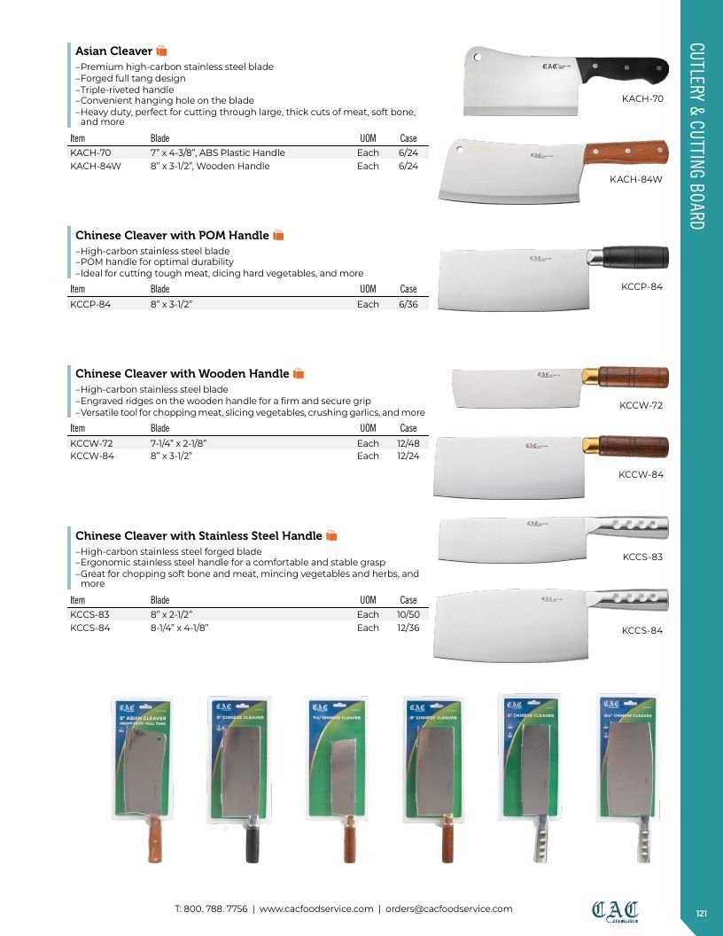 C.A.C. Foodservice Smallwares Catalog Weekly Ad January 1 - December 31, 2026