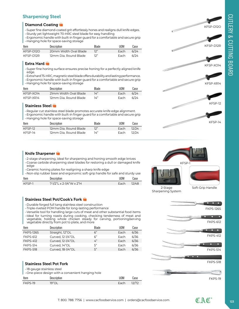 C.A.C. Foodservice Smallwares Catalog Weekly Ad January 1 - December 31, 2026
