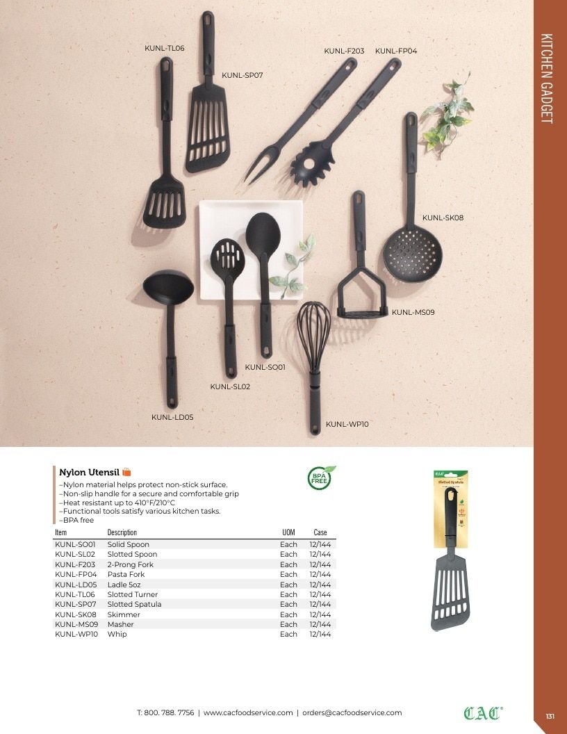 C.A.C. Foodservice Smallwares Catalog Weekly Ad January 1 - December 31, 2026