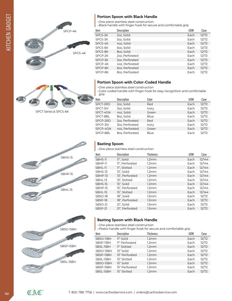 C.A.C. Foodservice Smallwares Catalog Weekly Ad January 1 - December 31, 2026