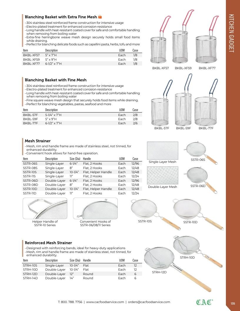 C.A.C. Foodservice Smallwares Catalog Weekly Ad January 1 - December 31, 2026