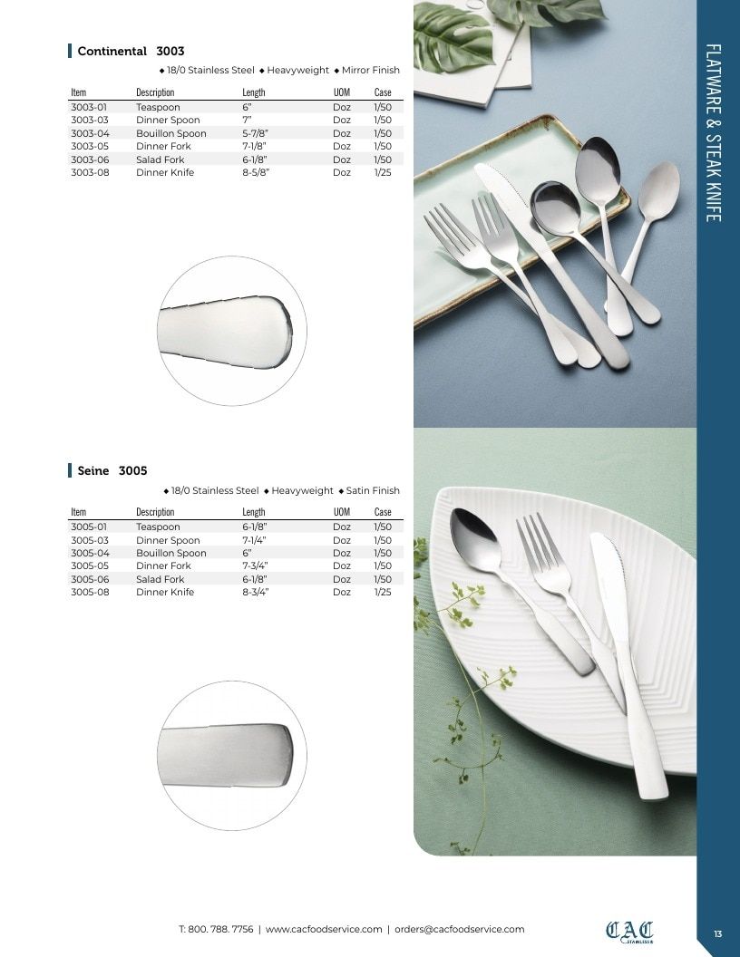 C.A.C. Foodservice Smallwares Catalog Weekly Ad January 1 - December 31, 2026