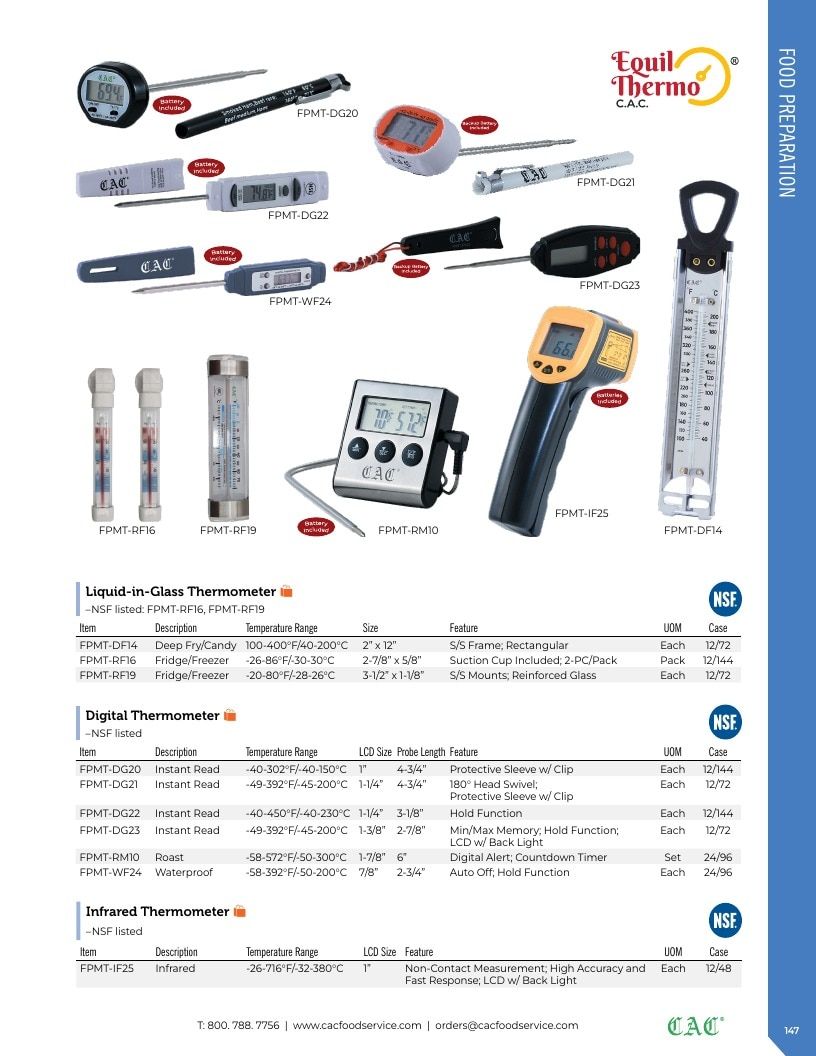 C.A.C. Foodservice Smallwares Catalog Weekly Ad January 1 - December 31, 2026