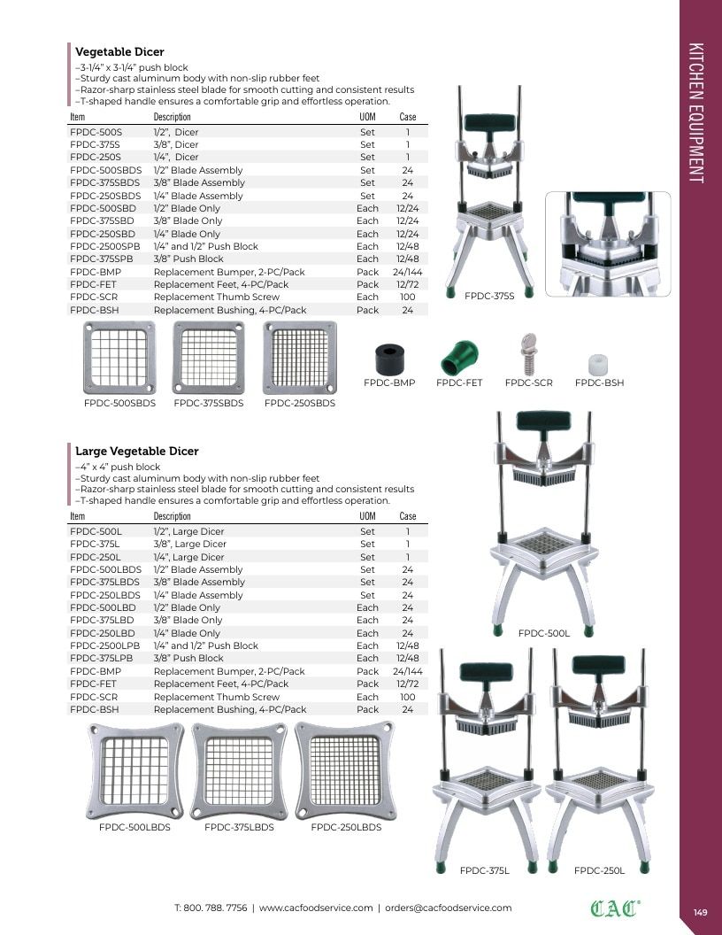 C.A.C. Foodservice Smallwares Catalog Weekly Ad January 1 - December 31, 2026