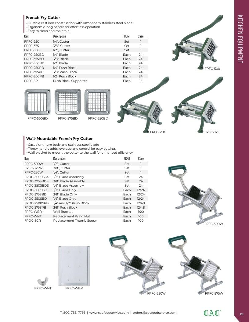 C.A.C. Foodservice Smallwares Catalog Weekly Ad January 1 - December 31, 2026