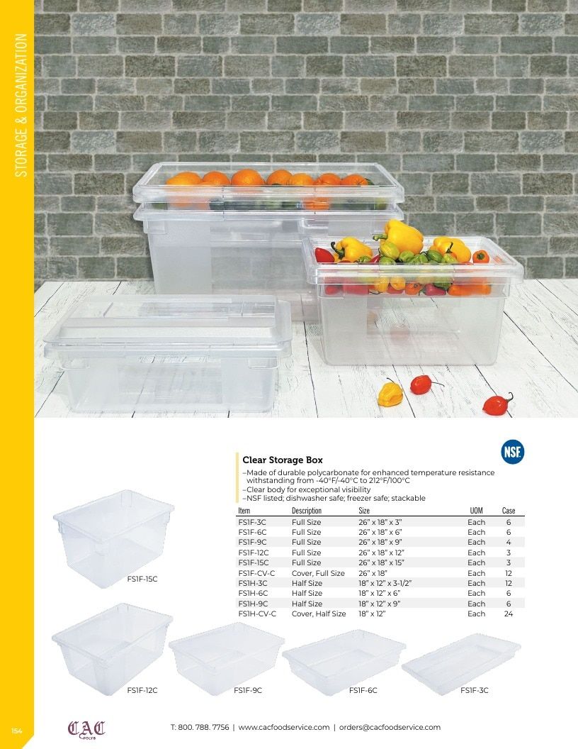 C.A.C. Foodservice Smallwares Catalog Weekly Ad January 1 - December 31, 2026