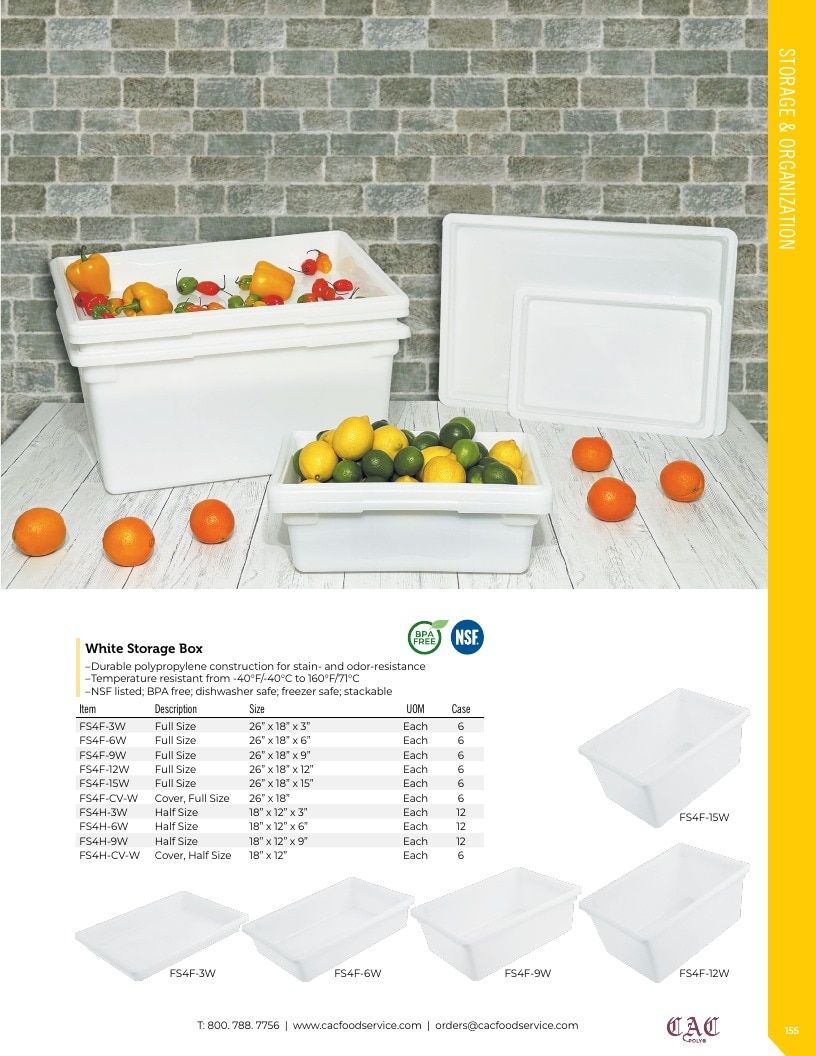 C.A.C. Foodservice Smallwares Catalog Weekly Ad January 1 - December 31, 2026