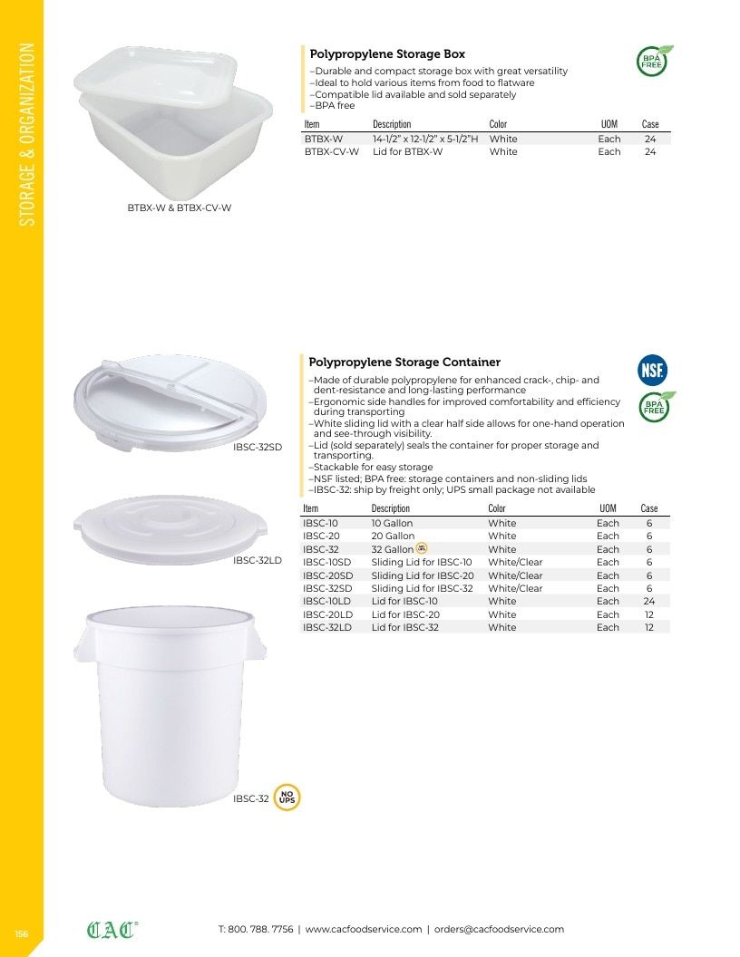 C.A.C. Foodservice Smallwares Catalog Weekly Ad January 1 - December 31, 2026