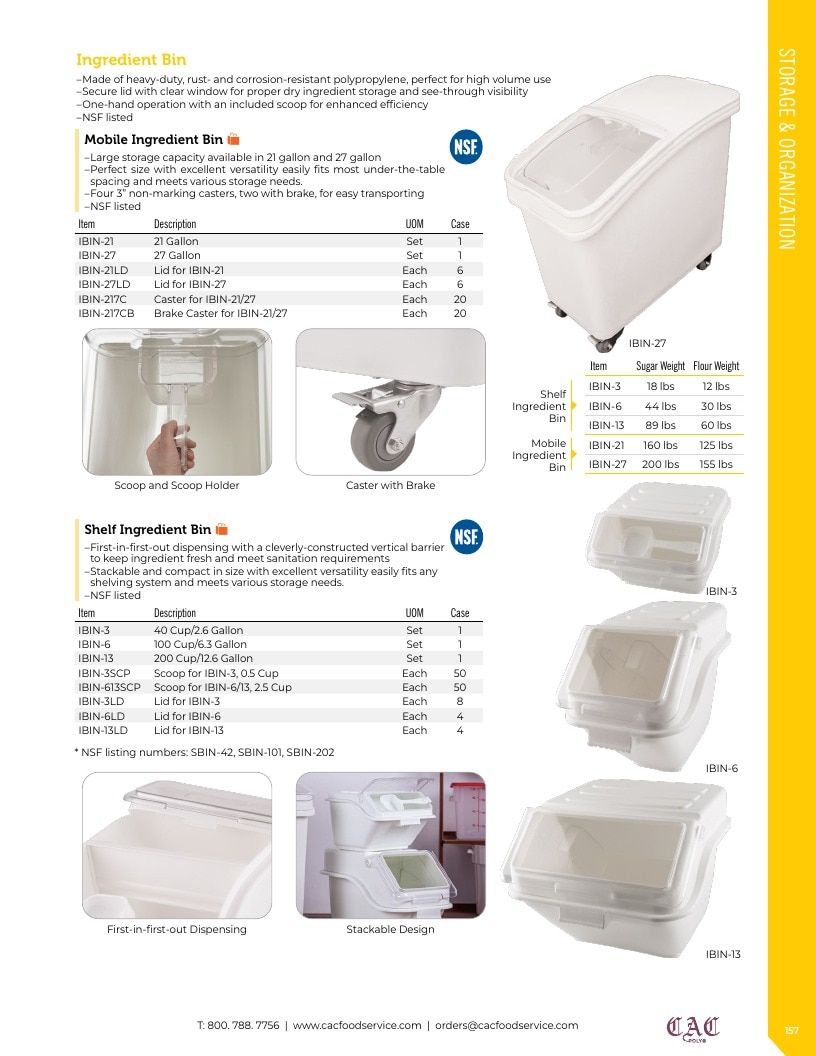 C.A.C. Foodservice Smallwares Catalog Weekly Ad January 1 - December 31, 2026