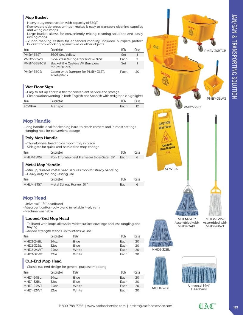 C.A.C. Foodservice Smallwares Catalog Weekly Ad January 1 - December 31, 2026