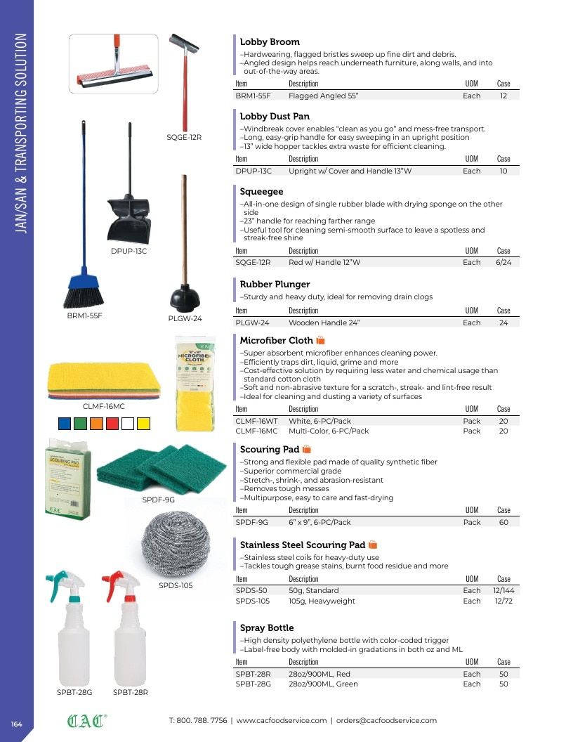 C.A.C. Foodservice Smallwares Catalog Weekly Ad January 1 - December 31, 2026