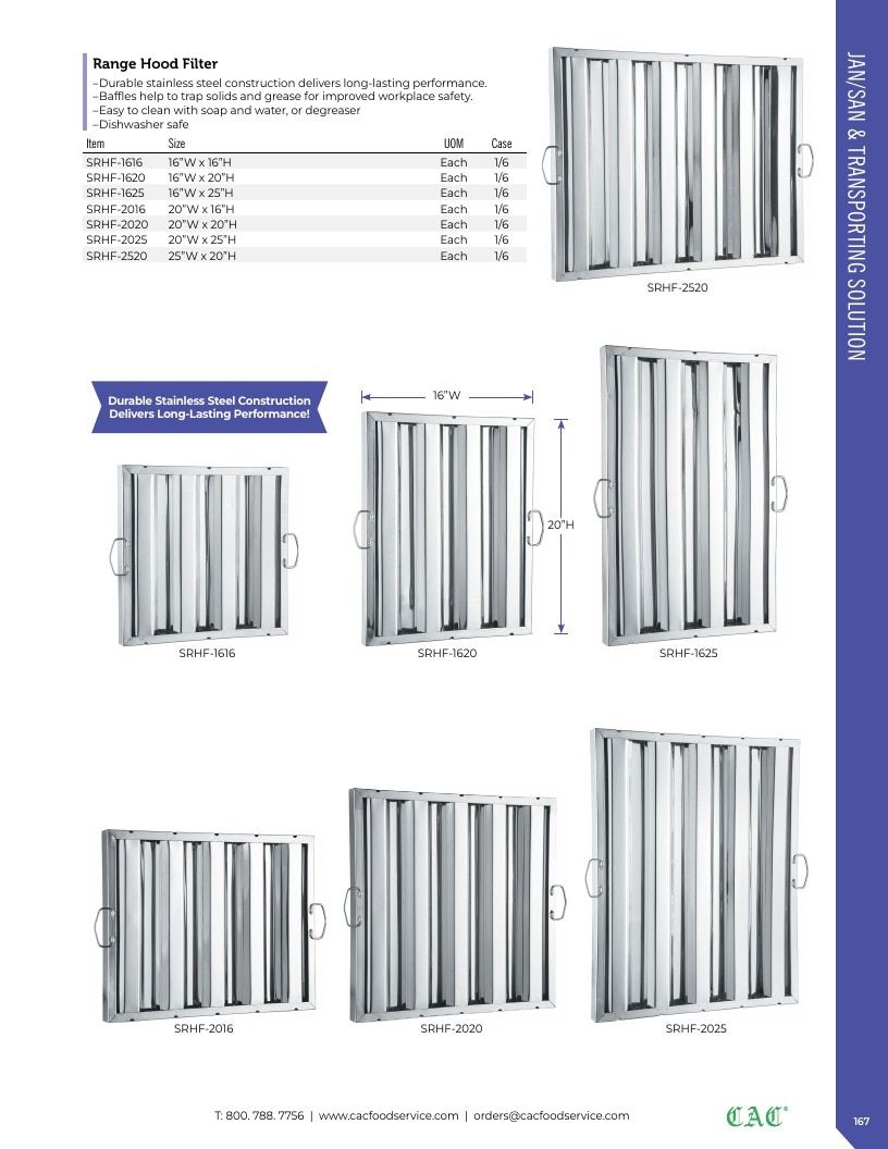 C.A.C. Foodservice Smallwares Catalog Weekly Ad January 1 - December 31, 2026