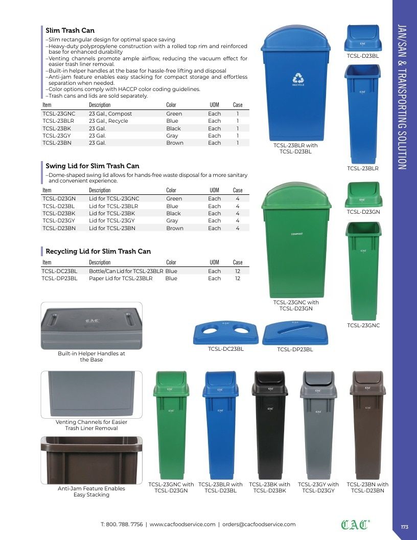 C.A.C. Foodservice Smallwares Catalog Weekly Ad January 1 - December 31, 2026