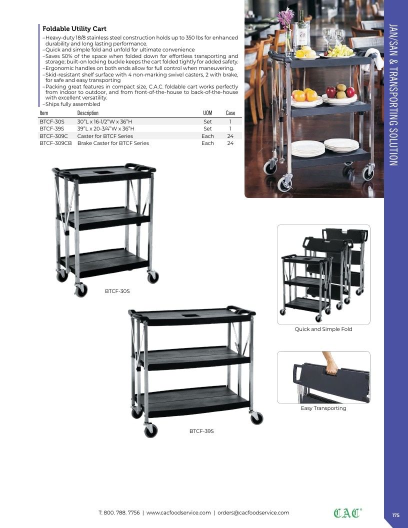 C.A.C. Foodservice Smallwares Catalog Weekly Ad January 1 - December 31, 2026