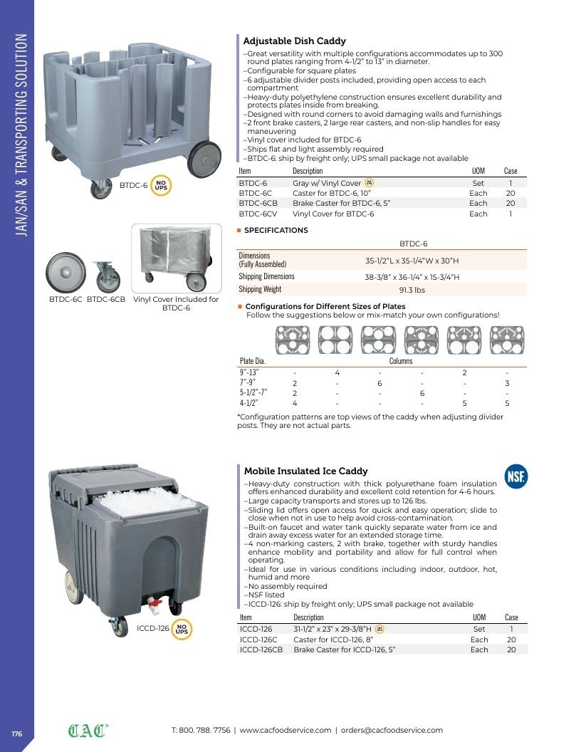 C.A.C. Foodservice Smallwares Catalog Weekly Ad January 1 - December 31, 2026