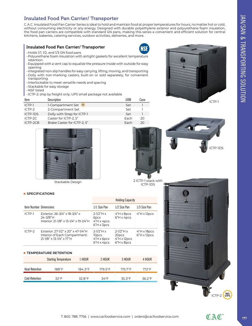 C.A.C. Foodservice Smallwares Catalog Weekly Ad January 1 - December 31, 2026