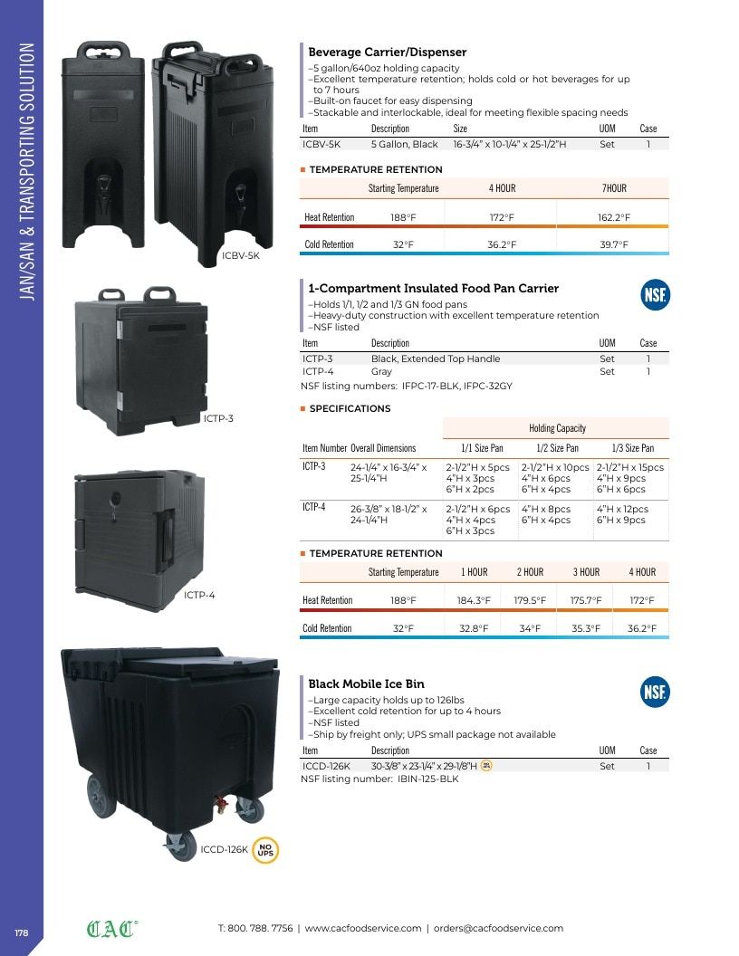C.A.C. Foodservice Smallwares Catalog Weekly Ad January 1 - December 31, 2026