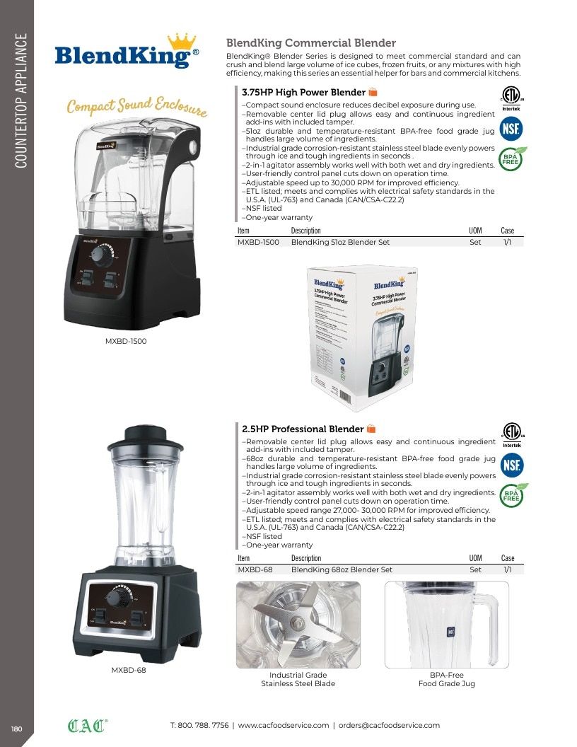 C.A.C. Foodservice Smallwares Catalog Weekly Ad January 1 - December 31, 2026