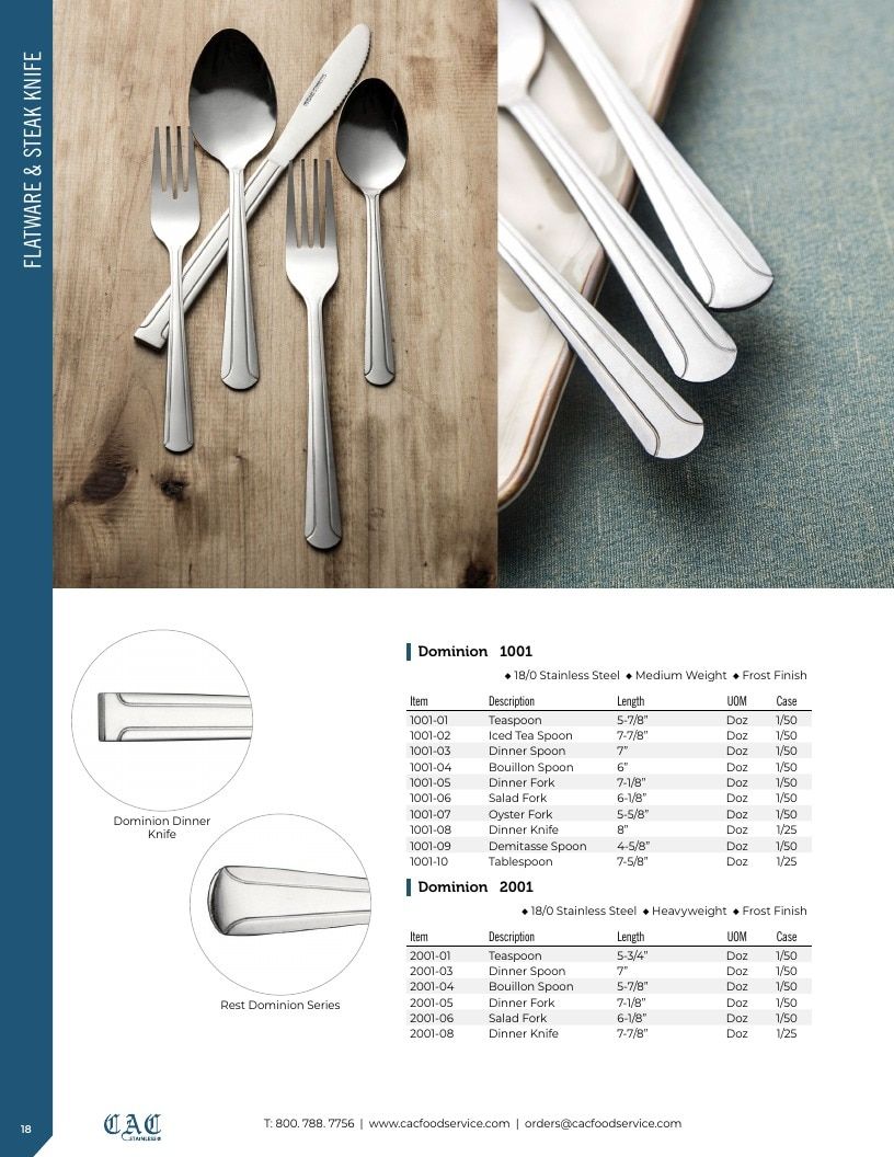 C.A.C. Foodservice Smallwares Catalog Weekly Ad January 1 - December 31, 2026