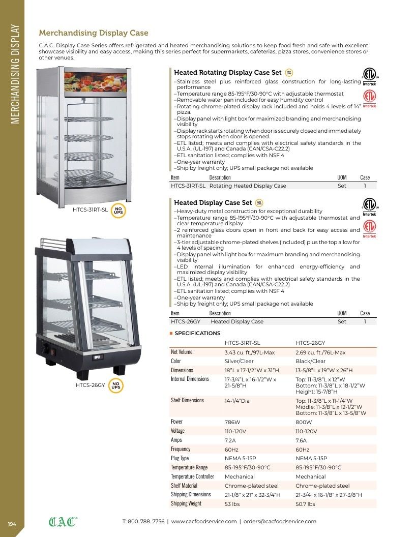 C.A.C. Foodservice Smallwares Catalog Weekly Ad January 1 - December 31, 2026