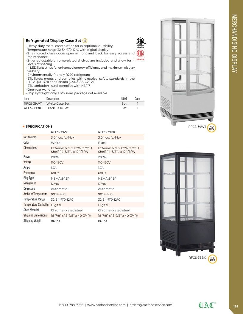 C.A.C. Foodservice Smallwares Catalog Weekly Ad January 1 - December 31, 2026