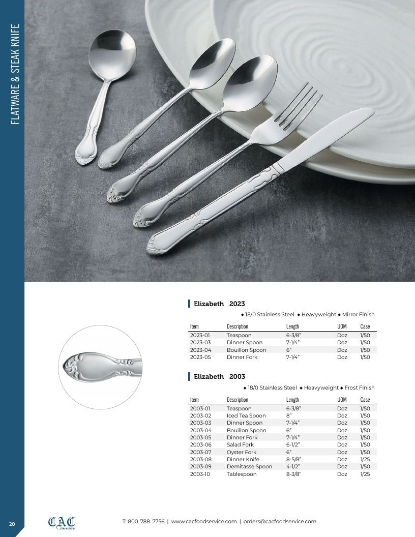 C.A.C. Foodservice Smallwares Catalog Weekly Ad January 1 - December 31, 2026