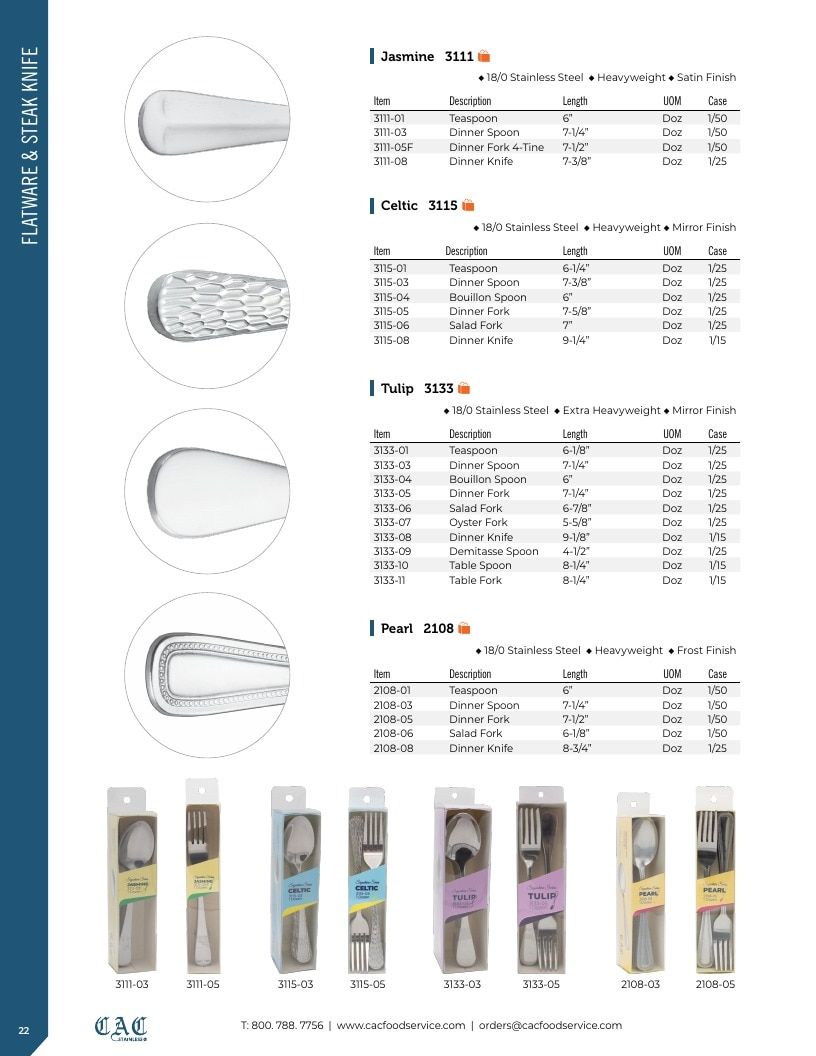 C.A.C. Foodservice Smallwares Catalog Weekly Ad January 1 - December 31, 2026