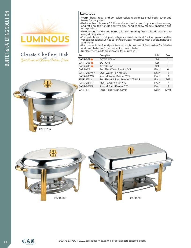 C.A.C. Foodservice Smallwares Catalog Weekly Ad January 1 - December 31, 2026
