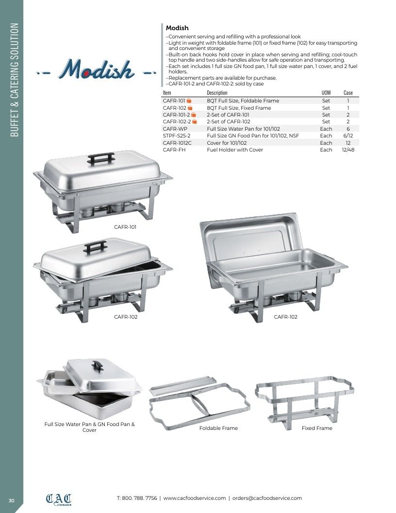 C.A.C. Foodservice Smallwares Catalog Weekly Ad January 1 - December 31, 2026