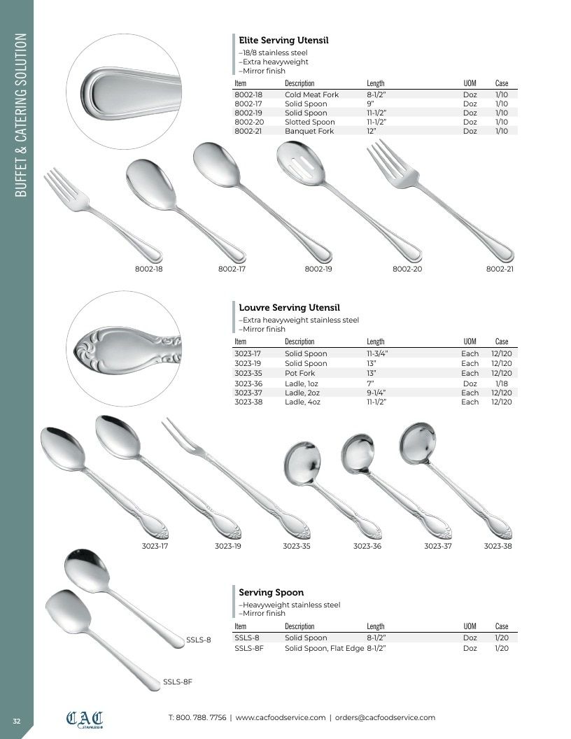 C.A.C. Foodservice Smallwares Catalog Weekly Ad January 1 - December 31, 2026
