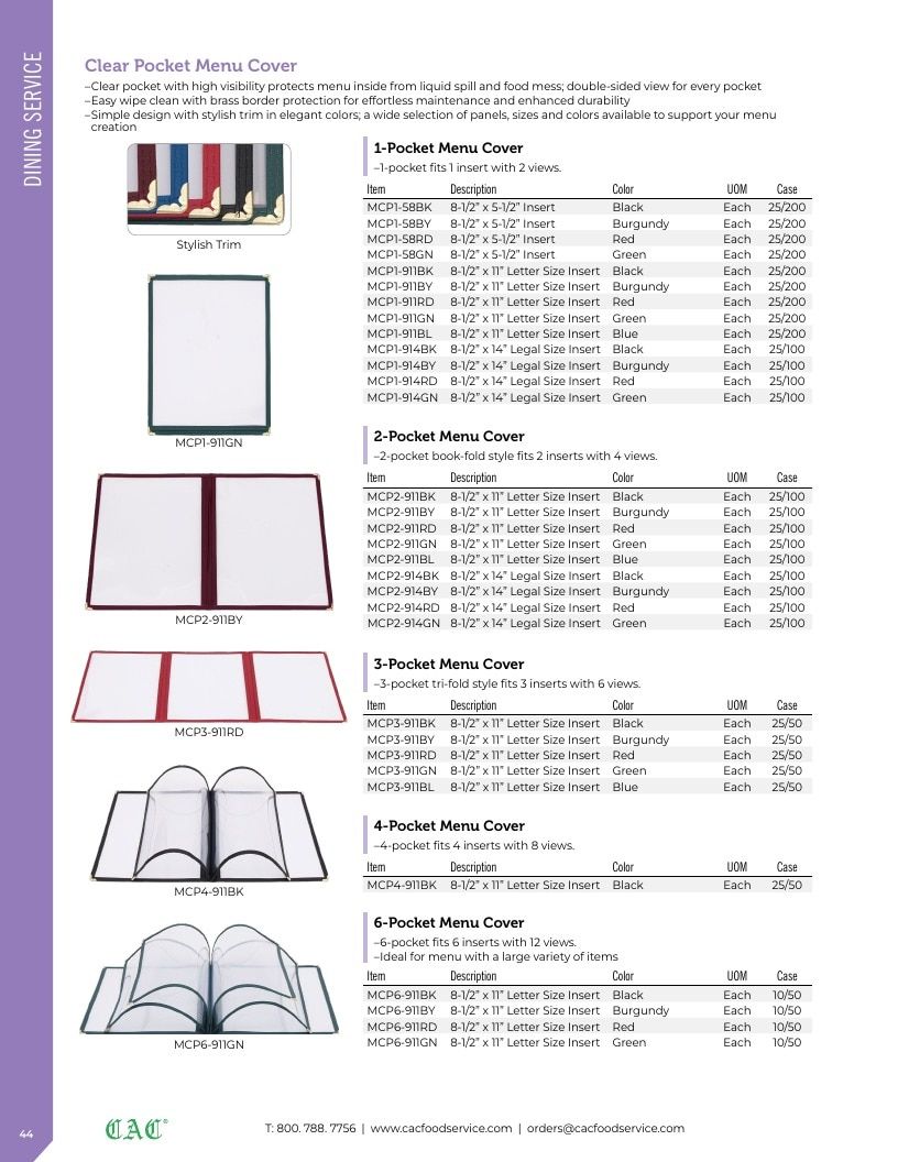 C.A.C. Foodservice Smallwares Catalog Weekly Ad January 1 - December 31, 2026