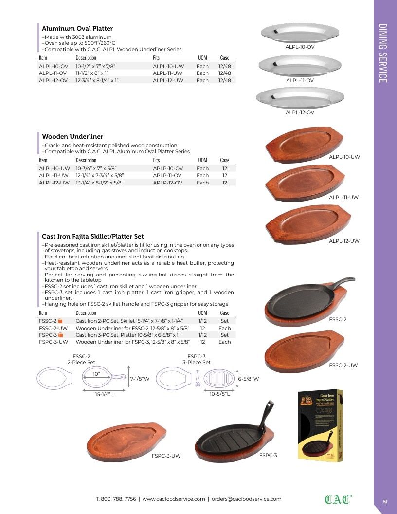 C.A.C. Foodservice Smallwares Catalog Weekly Ad January 1 - December 31, 2026