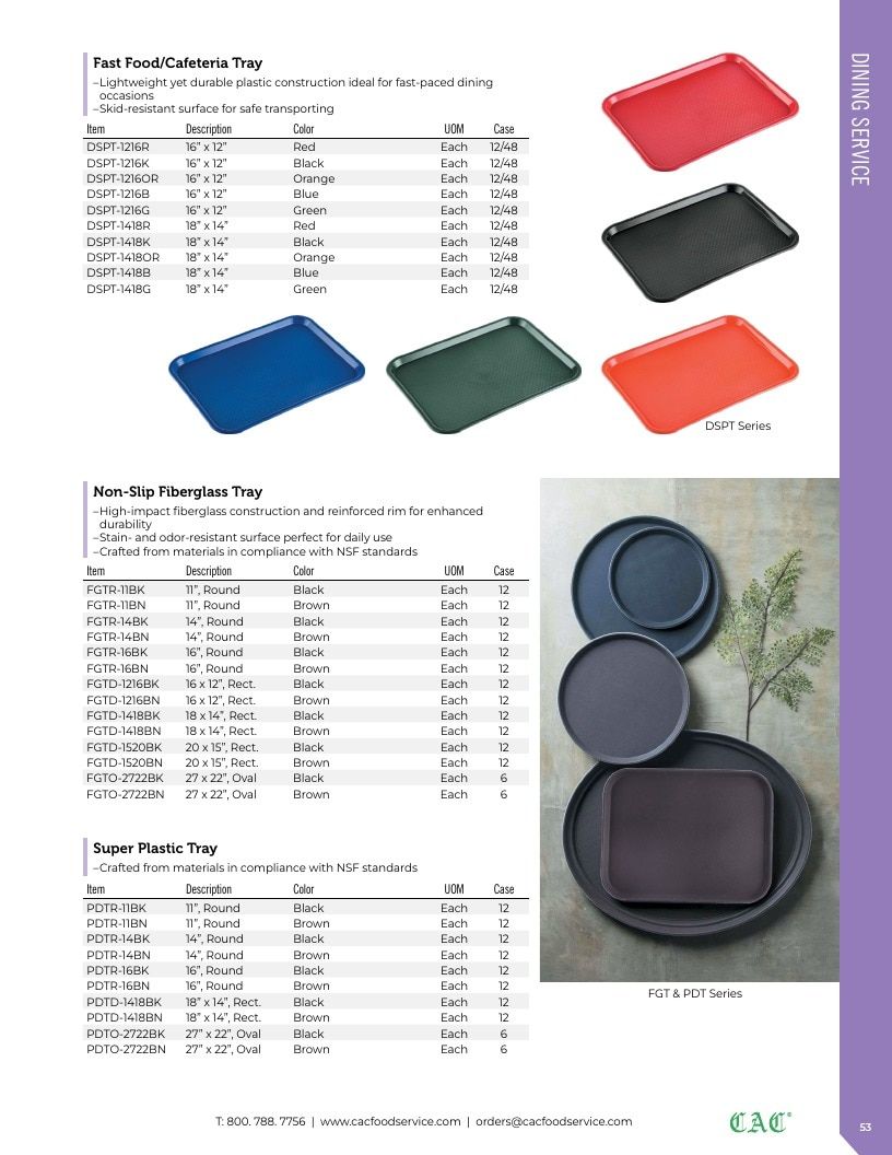 C.A.C. Foodservice Smallwares Catalog Weekly Ad January 1 - December 31, 2026