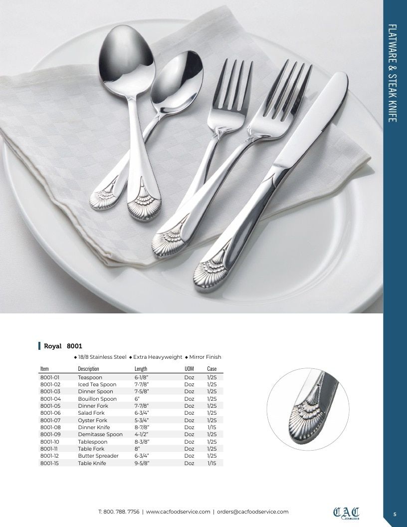 C.A.C. Foodservice Smallwares Catalog Weekly Ad January 1 - December 31, 2026