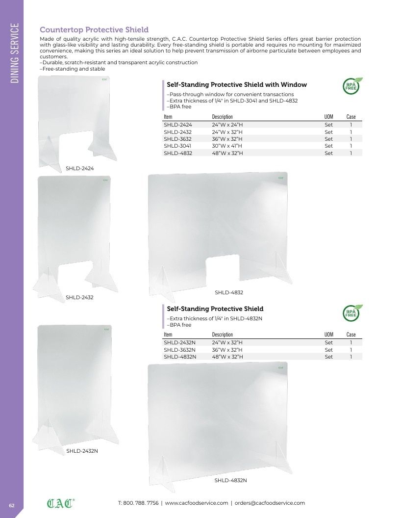 C.A.C. Foodservice Smallwares Catalog Weekly Ad January 1 - December 31, 2026