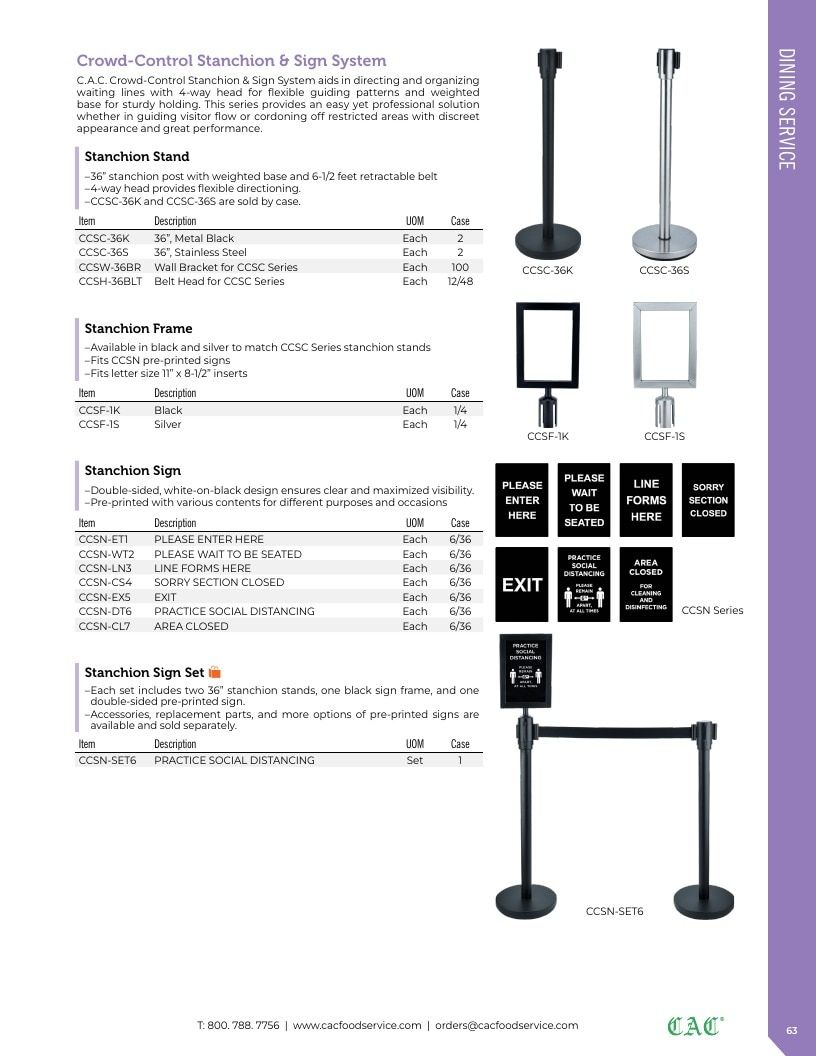 C.A.C. Foodservice Smallwares Catalog Weekly Ad January 1 - December 31, 2026