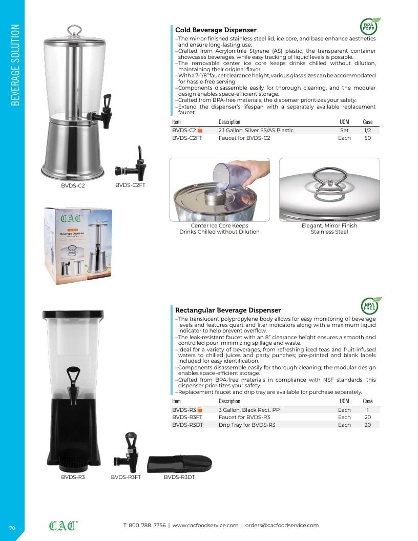 C.A.C. Foodservice Smallwares Catalog Weekly Ad January 1 - December 31, 2026