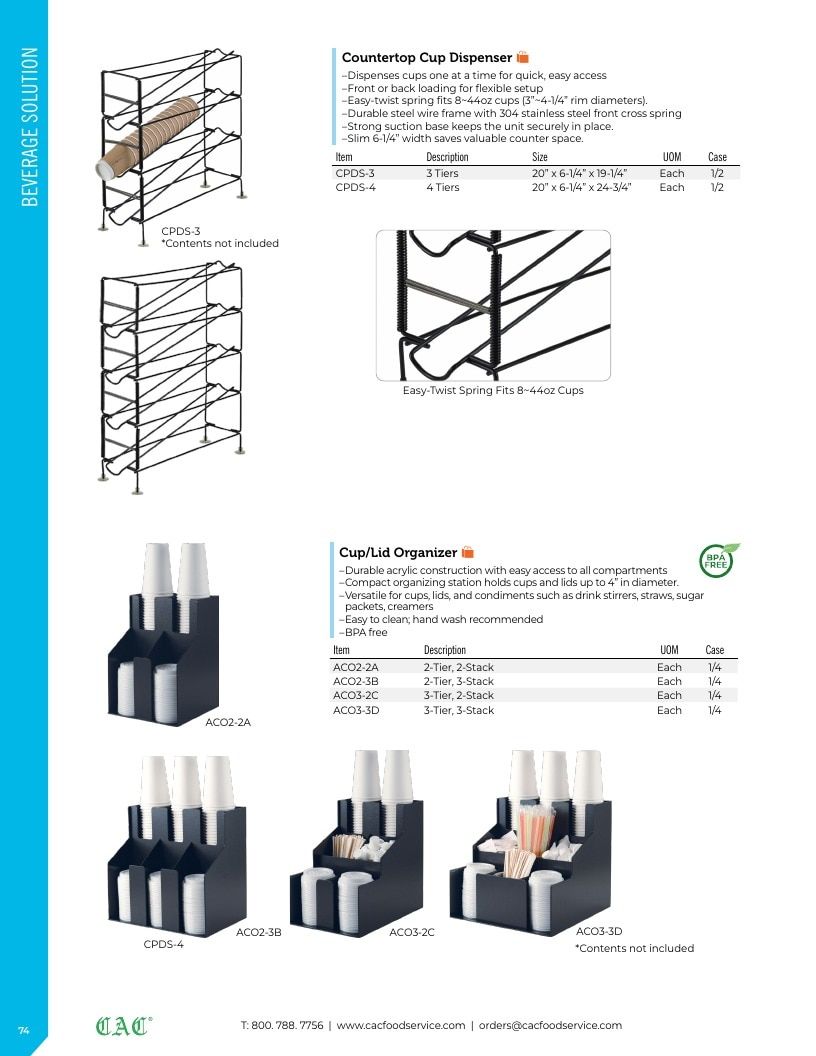 C.A.C. Foodservice Smallwares Catalog Weekly Ad January 1 - December 31, 2026