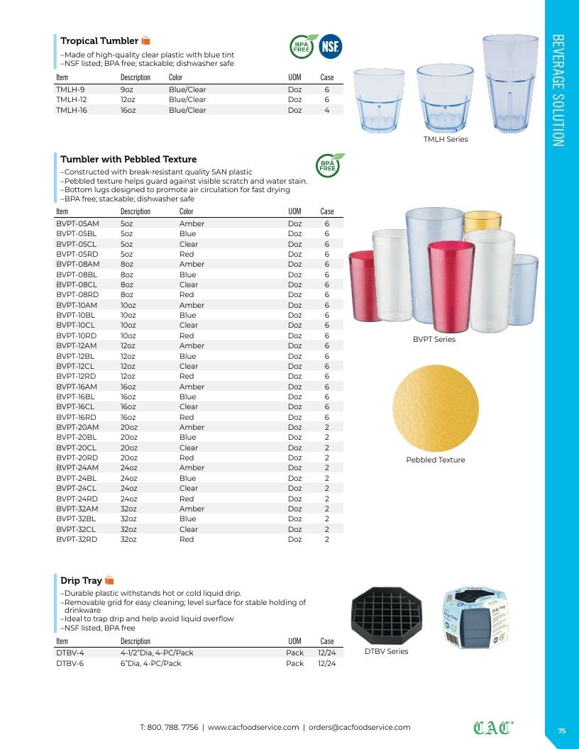 C.A.C. Foodservice Smallwares Catalog Weekly Ad January 1 - December 31, 2026